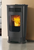 EDIL Pelletofen luftgeführt Logo grau 9,1 kW